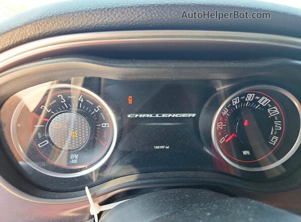 2C3CDZAG0GH297105 2016 DODGE CHALLENGER Black ხელსაწყოთა პანელის ხედი