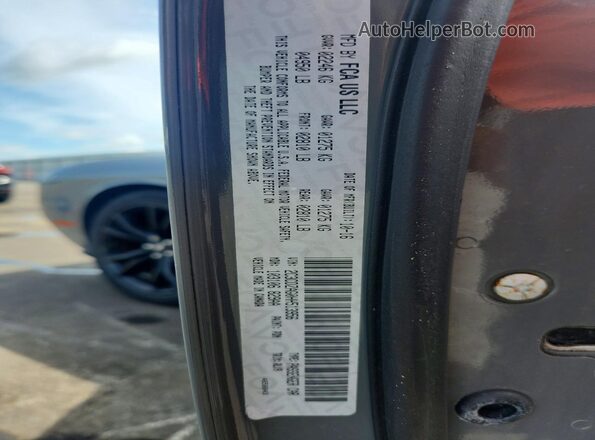 2C3CDZAG0HH513956 2017 DODGE CHALLENGER Gray VIN sticker view