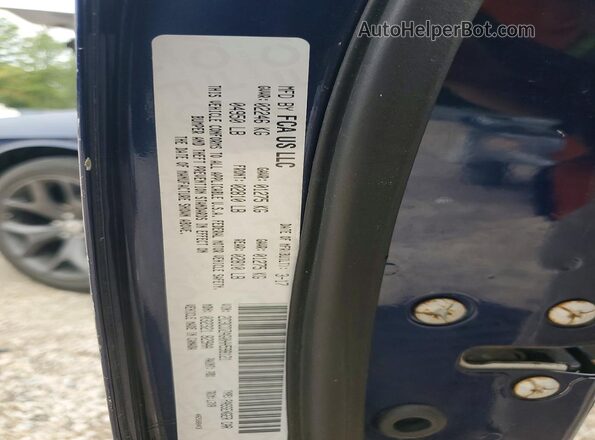 2C3CDZAG0HH598121 2017 DODGE CHALLENGER Blue Вид підкапотного простору