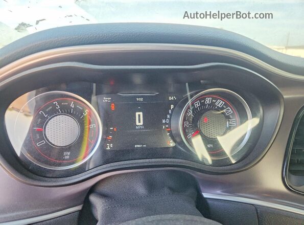 2C3CDZAG2KH750729 2019 DODGE CHALLENGER White Vista del cuadro de instrumentos