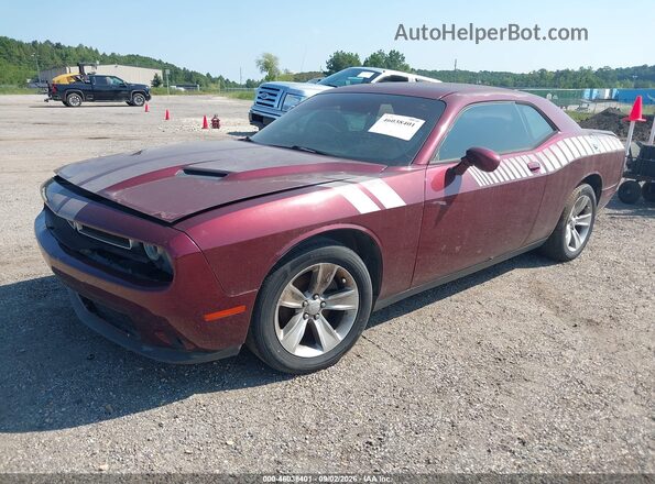 2C3CDZAG4HH568846 2017 DODGE CHALLENGER Burgundy Առջևի ձախ երեք քառորդ տեսարան