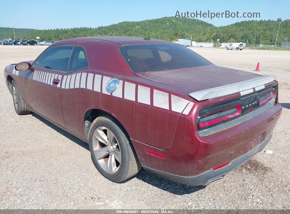 2C3CDZAG4HH568846 2017 DODGE CHALLENGER Burgundy Հետևի ձախ