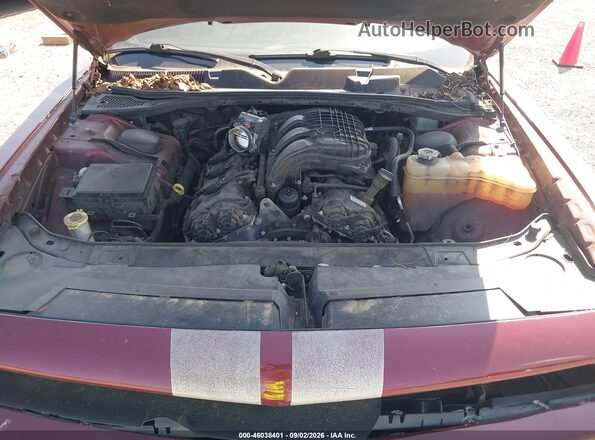 2C3CDZAG4HH568846 2017 DODGE CHALLENGER Burgundy Հետևի տեսք