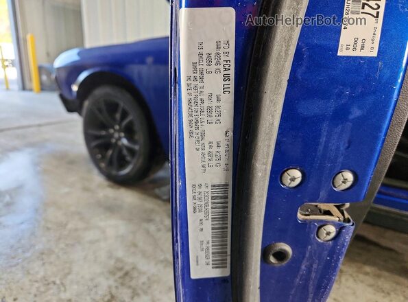 2C3CDZAG8JH287574 2018 DODGE CHALLENGER Синий Вид подкапотного пространства