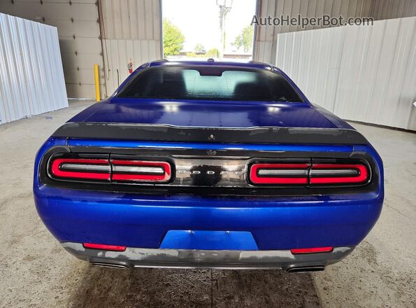 2C3CDZAG8JH287574 2018 DODGE CHALLENGER Синий Вид сзади