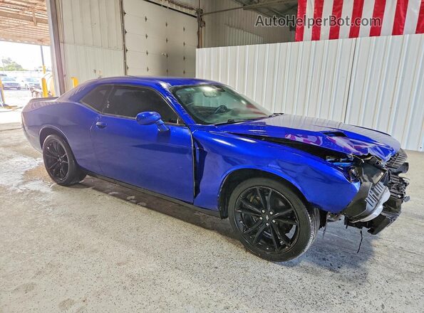 2C3CDZAG8JH287574 2018 DODGE CHALLENGER Синий Передняя правая четверть