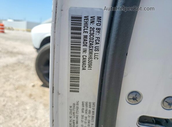 2C3CDZAGXMH630941 2021 DODGE CHALLENGER White VIN sticker view