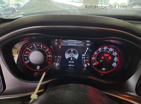 2C3CDZAGXNH263265 2022 DODGE CHALLENGER Белый Вид щитка приборов