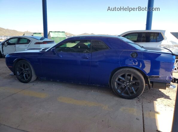 2C3CDZBT4MH502822 2021 DODGE CHALLENGER Синий Задняя левая четверть