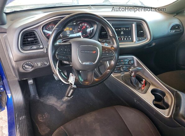2C3CDZBT4MH502822 2021 DODGE CHALLENGER Синий Вид панели приборов
