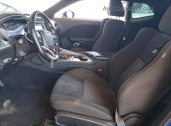 2C3CDZBT4MH502822 2021 DODGE CHALLENGER Синий Вид салона спереди