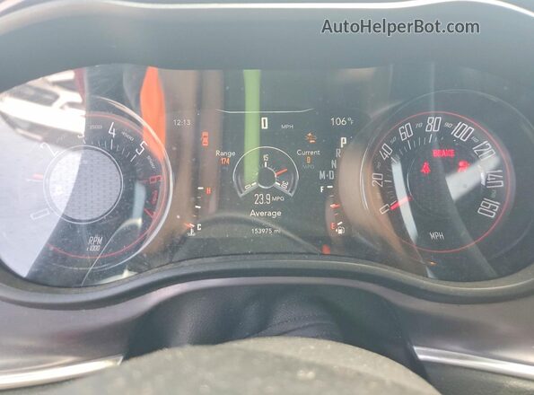 2C3CDZBT5GH218247 2016 DODGE CHALLENGER Red Instrument cluster view