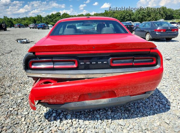 2C3CDZBT5LH118305 2020 DODGE CHALLENGER Red Вид ззаду