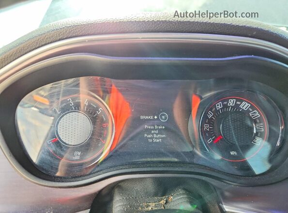 2C3CDZBT6GH322097 2016 DODGE CHALLENGER Black Instrument cluster view