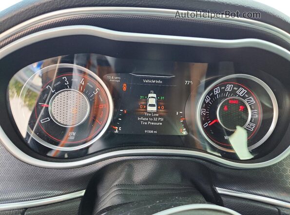 2C3CDZBT7GH101494 2016 DODGE CHALLENGER Black Սարքավորումների վահանակի տեսք