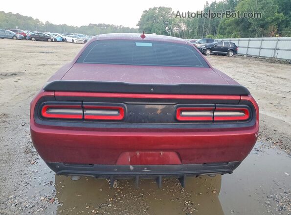 2C3CDZBT8MH638001 2021 DODGE CHALLENGER Burgundy Rear view