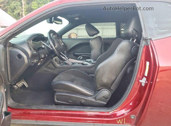 2C3CDZBT8MH638001 2021 DODGE CHALLENGER Burgundy Engine compartment view