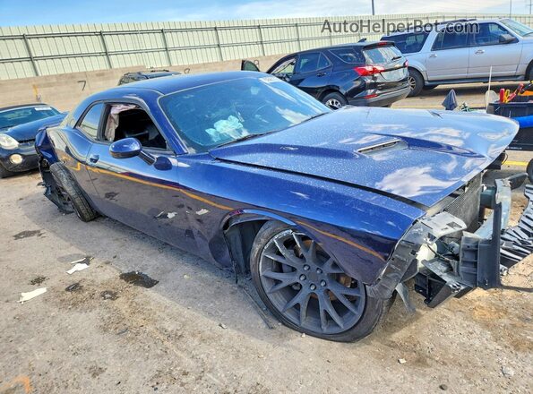 2C3CDZBT9GH316388 2016 DODGE CHALLENGER Blue Передня права чверть