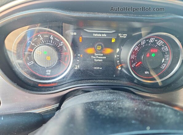 2C3CDZBT9HH648820 2017 DODGE CHALLENGER Черный Вид щитка приборов