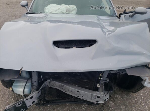 2C3CDZBT9LH243744 2020 DODGE CHALLENGER Gray Вид задньої частини салону
