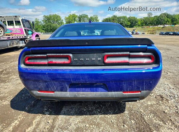 2C3CDZFJ0NH100631 2022 DODGE CHALLENGER Blue Հետևի տեսք