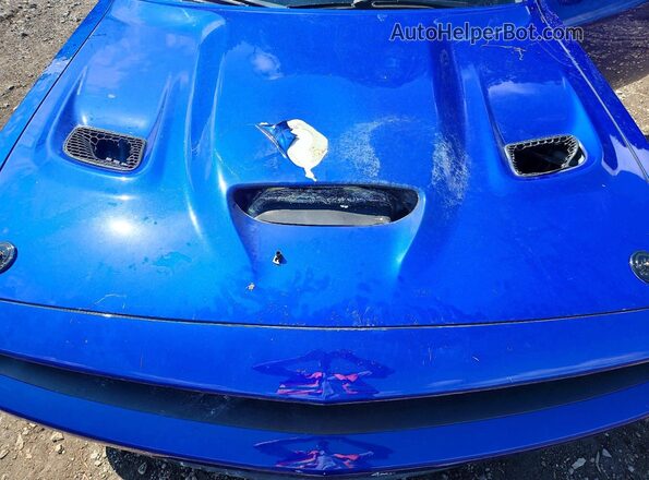 2C3CDZFJ0NH100631 2022 DODGE CHALLENGER Blue Սալոնի հետևի տեսք