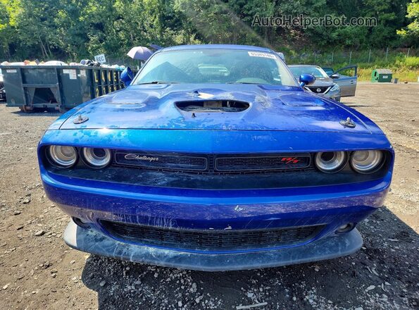 2C3CDZFJ0NH100631 2022 DODGE CHALLENGER Blue Դիմացի տեսք
