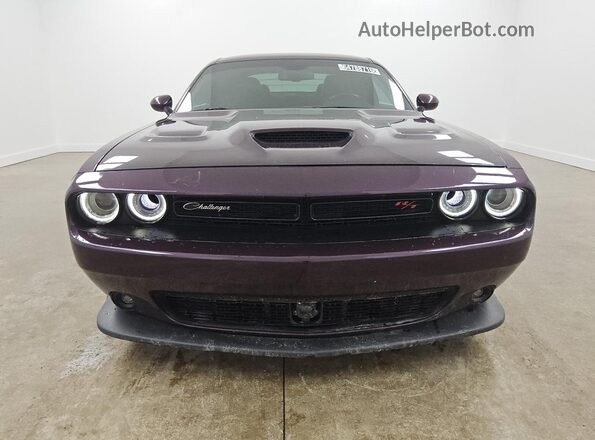 2C3CDZFJ2MH609859 2021 DODGE CHALLENGER Burgundy Панорамний вид салону 360°