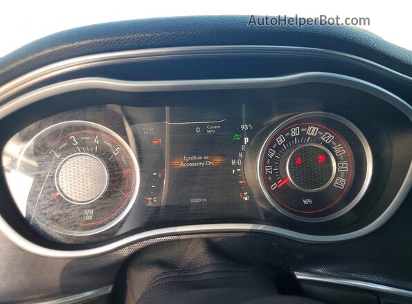 2C3CDZFJ3GH178081 2016 DODGE CHALLENGER Gray Widok zestawu wskaźników
