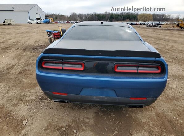 2C3CDZFJ5MH681199 2021 DODGE CHALLENGER Blue Rear view