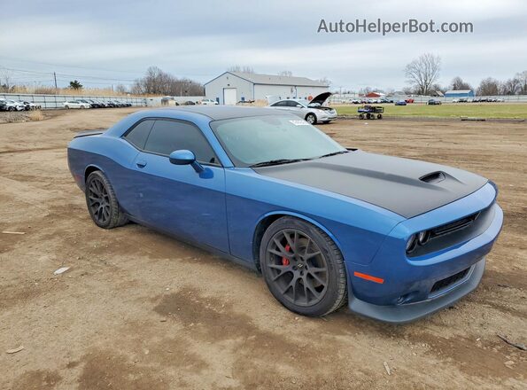 2C3CDZFJ5MH681199 2021 DODGE CHALLENGER Blue Front right