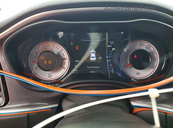 2C3CDZFJ5MH681199 2021 DODGE CHALLENGER Blue Instrument cluster view