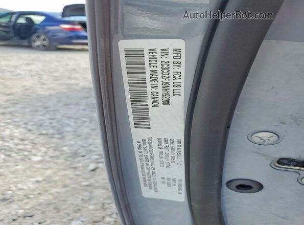 2C3CDZFJ9NH192080 2022 DODGE CHALLENGER Gray Вид підкапотного простору