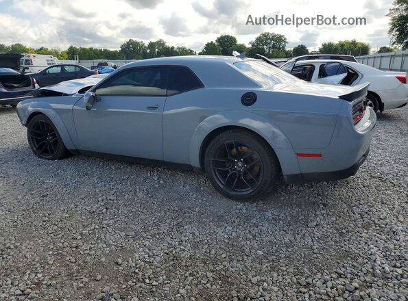 2C3CDZFJ9NH192080 2022 DODGE CHALLENGER Gray Задня ліва чверть