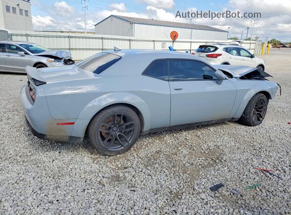 2C3CDZFJ9NH192080 2022 DODGE CHALLENGER Gray Задня права чверть