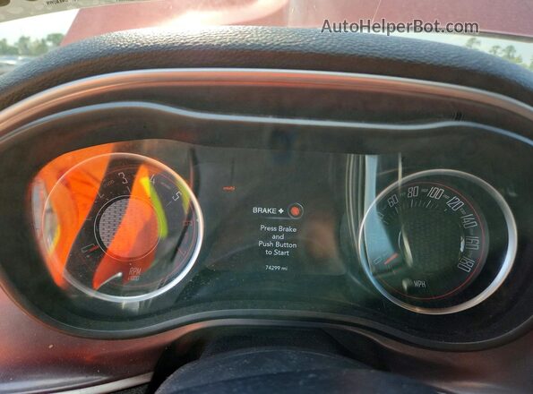 2C3CDZFJXMH623542 2021 DODGE CHALLENGER Orange Вид щитка приладів
