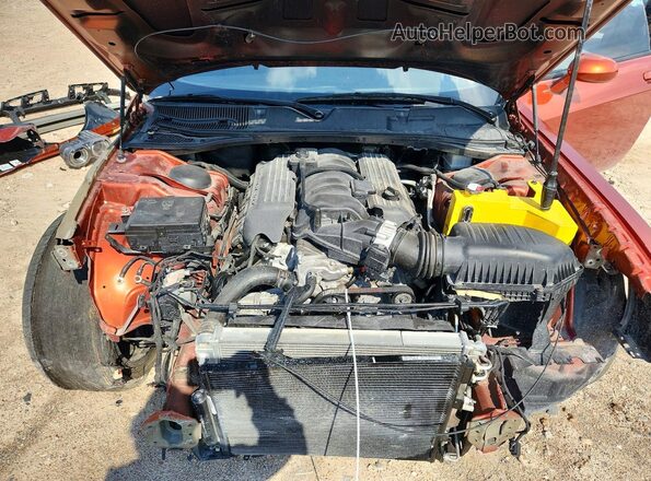 2C3CDZFJXMH623542 2021 DODGE CHALLENGER Orange Вид задньої частини салону