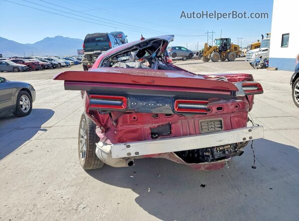 2C3CDZGGXHH555705 2017 DODGE CHALLENGER Red უკანა ხედი