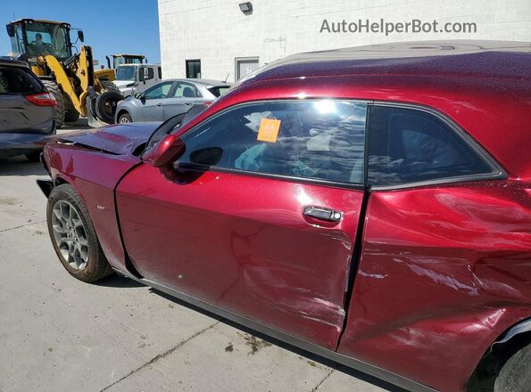 2C3CDZGGXHH555705 2017 DODGE CHALLENGER Red წინა სალონის ხედი