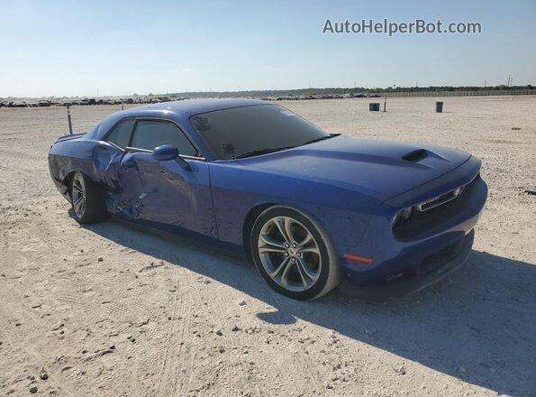 2C3CDZJG0LH201676 2020 DODGE CHALLENGER Синий Передняя правая четверть
