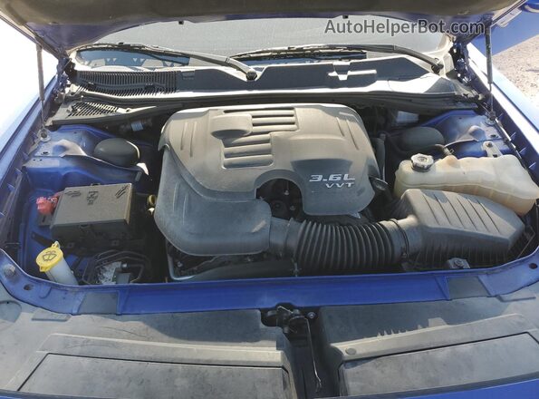 2C3CDZJG0LH201676 2020 DODGE CHALLENGER Синий Вид задней части салона