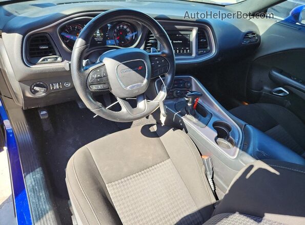 2C3CDZJG2NH254298 2022 DODGE CHALLENGER Blue Vista del salpicadero