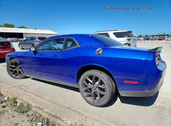 2C3CDZJG2NH254298 2022 DODGE CHALLENGER Blue Trasero izquierdo
