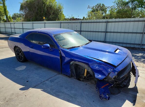 2C3CDZJG2NH254298 2022 DODGE CHALLENGER Blue Delantero derecho