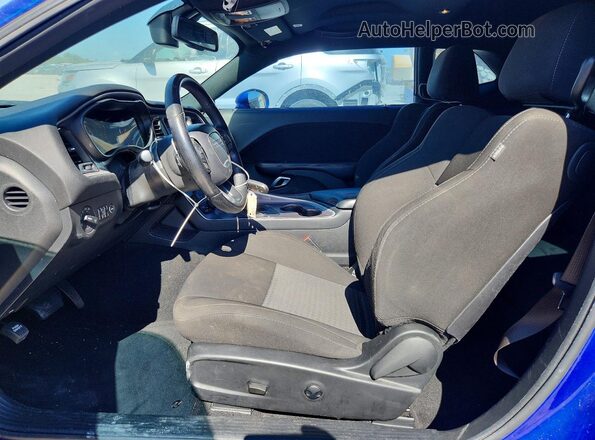2C3CDZJG2NH254298 2022 DODGE CHALLENGER Blue Vista interior delantera