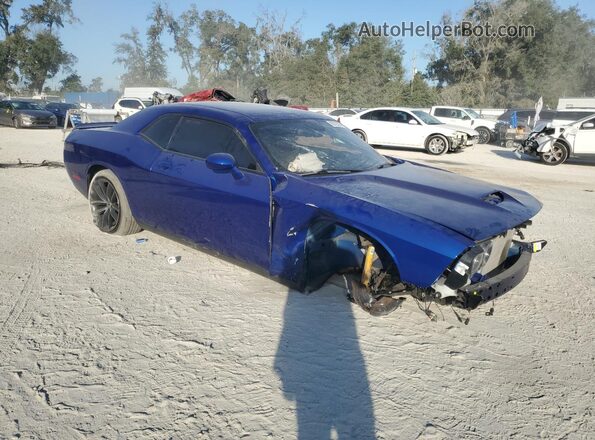 2C3CDZJGXKH566610 2019 DODGE CHALLENGER Синий Передняя правая четверть