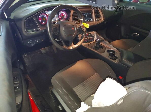 2C3CDZJGXPH614615 2023 DODGE CHALLENGER Red Առջևի վահանակի տեսք