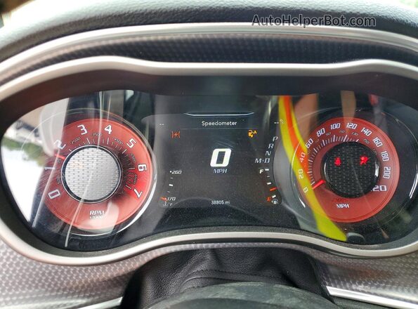 2C3CDZL98KH503133 2019 DODGE CHALLENGER Белый Вид щитка приборов