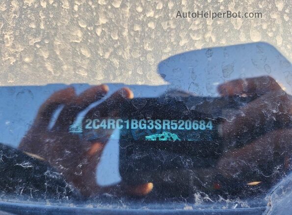 2C4RC1BG3SR520684 2025 CHRYSLER PACIFICA Black Widok naklejki z numerem VIN