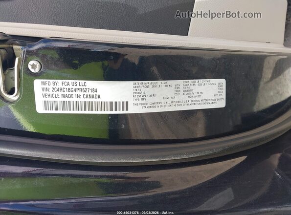 2C4RC1BG4PR627184 2023 CHRYSLER PACIFICA Black Engine compartment view